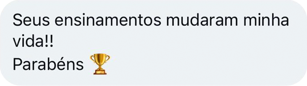 Depoimento de aluno